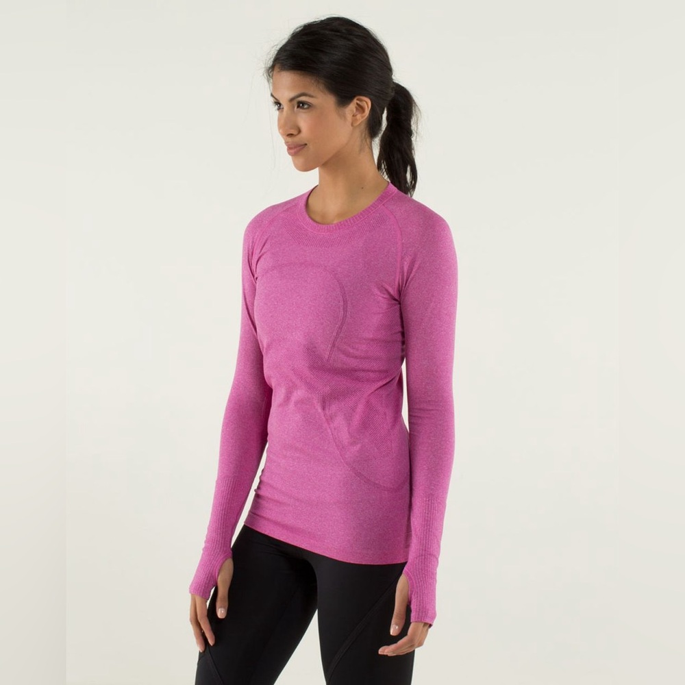 Lululemon Run: Swiftly Tech Long Sleeve Activewear Workout Gym Outdoor Fitness